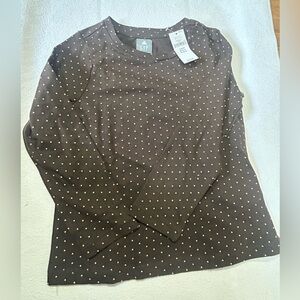 GAP Brown Shirt with Gold Dots